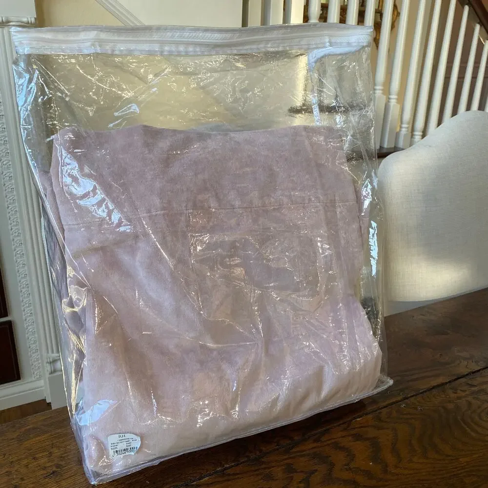 New Restoration Hardware 108 Length Dusty Rose Velvet Curtain Drape Panel